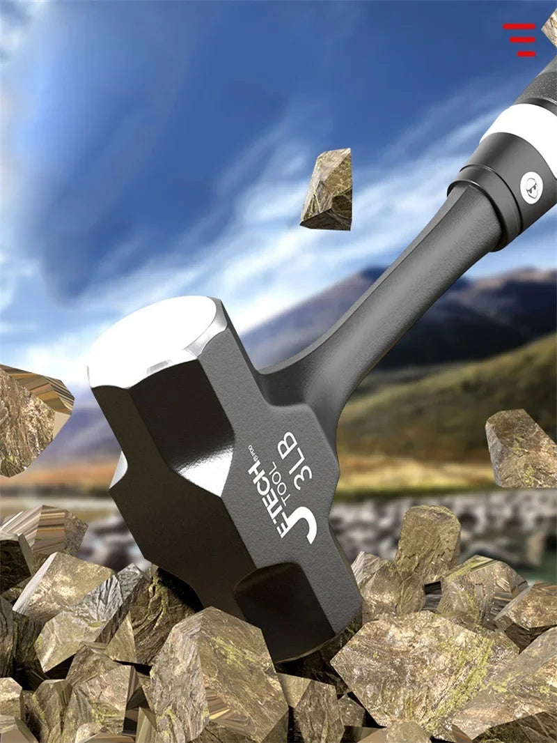 Z50 2LB-3LB Sledge Hammer Heavy Duty One-Piece Forged Steel Brick Drilling Crack Hammers Building Construction Engineer Hammer
