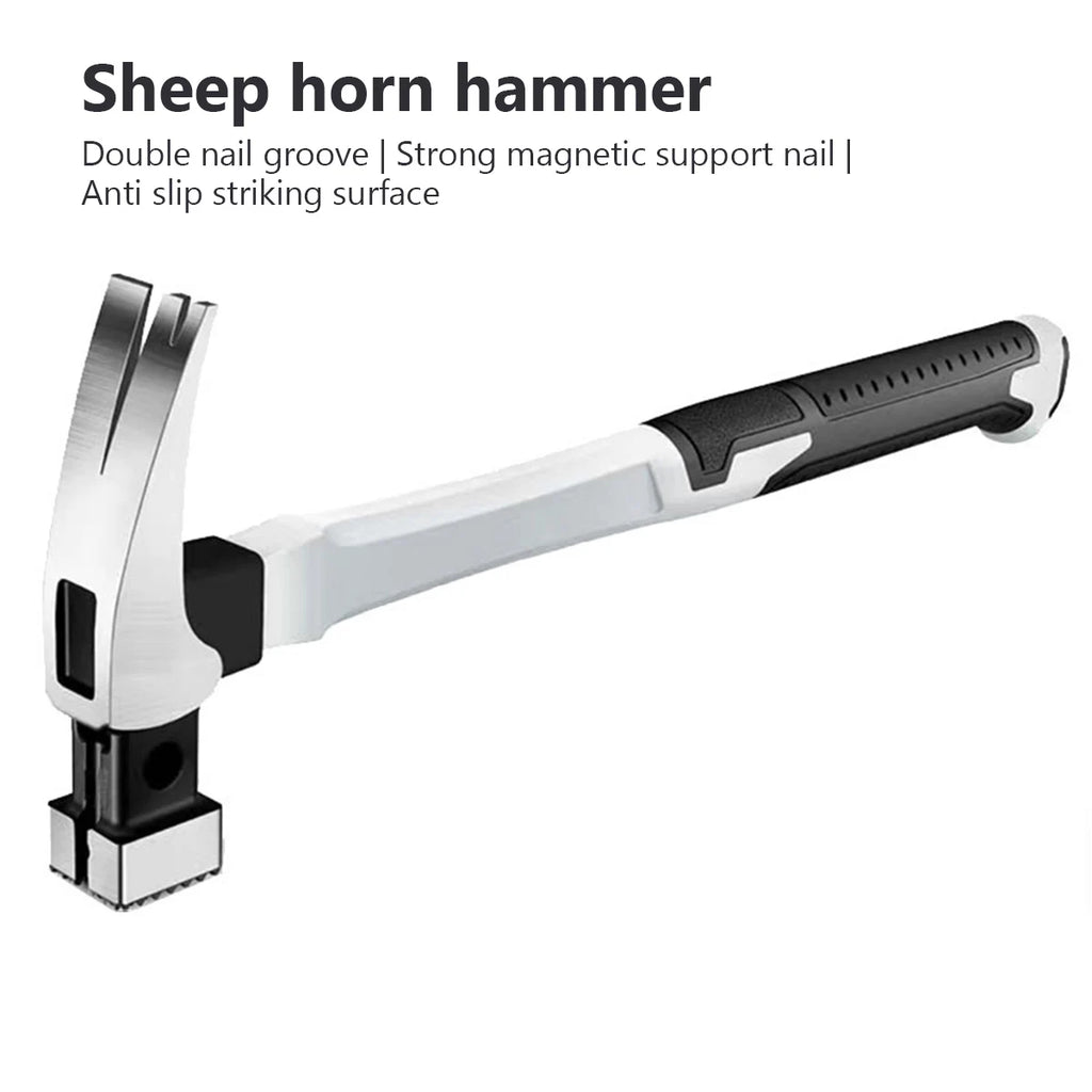 Multifunction Non-slip Shockproof Steel Hammer Hand Tool Magnetic Claw Hammer For Woodworking Automatic Nail Suction Hammer