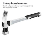 Multifunction Non-slip Shockproof Steel Hammer Hand Tool Magnetic Claw Hammer For Woodworking Automatic Nail Suction Hammer