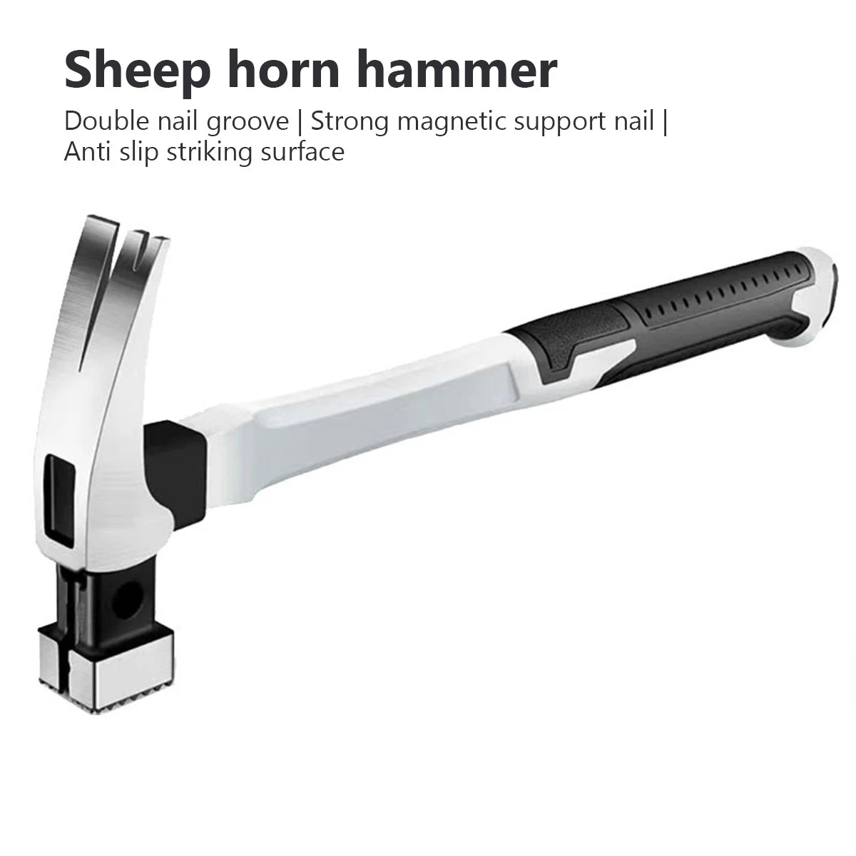 Multifunction Non-slip Shockproof Steel Hammer Hand Tool Magnetic Claw Hammer For Woodworking Automatic Nail Suction Hammer