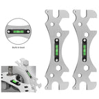 Multifunctional Stainless Steel Bathroom Wrench Tool Shower Installation Hexagonal Level Faucet  Angle Ruler Distance  Measuring