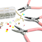 1/5/10pcs Pink Color Handle Anti-slip Splicing and Fixing Jewelry Pliers Tools & Repair Kit, for DIY Jewelery Making