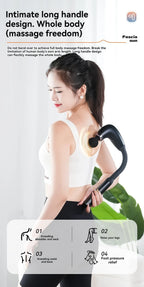 2025 Smart Fascia Gun Electric Massager Massage Hammer Electric Fascia Gun Home Handheld Hammer Back Artifact Christmas Gift