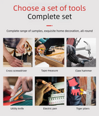 ZTEN New Multi-functional Hardware Toolbox Repair And Installation Hardware Tool Set With Safety Hammer Sheep Horn Hammer