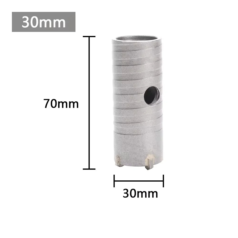 1Pc 30-150mm SDS-Plus Concrete Wall Hole Saw Hammer Drill Bit  with Circular Shaft Cutting Tool Masonry Cement Block