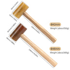 WUTA 100% Rawhide-head Mallet Leather Craft Hammer Stamping Jewelry Leather Worker Craft Tool Good Buffering Capacity 48mm 42mm