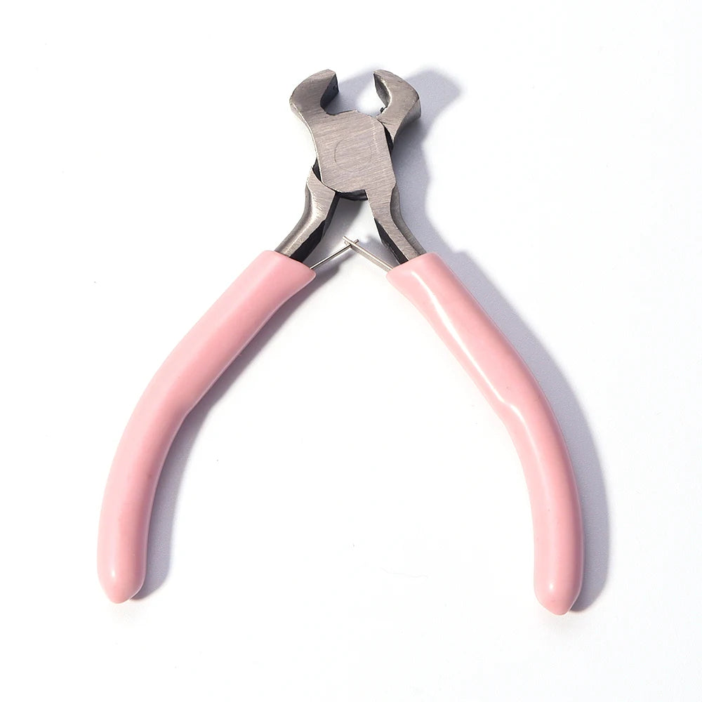 Portable Pink Color Stainless Steel Pliers Tools Round Nose Cutting Wire Pliers For Crafts Beading DIY Jewelry Making Supplies