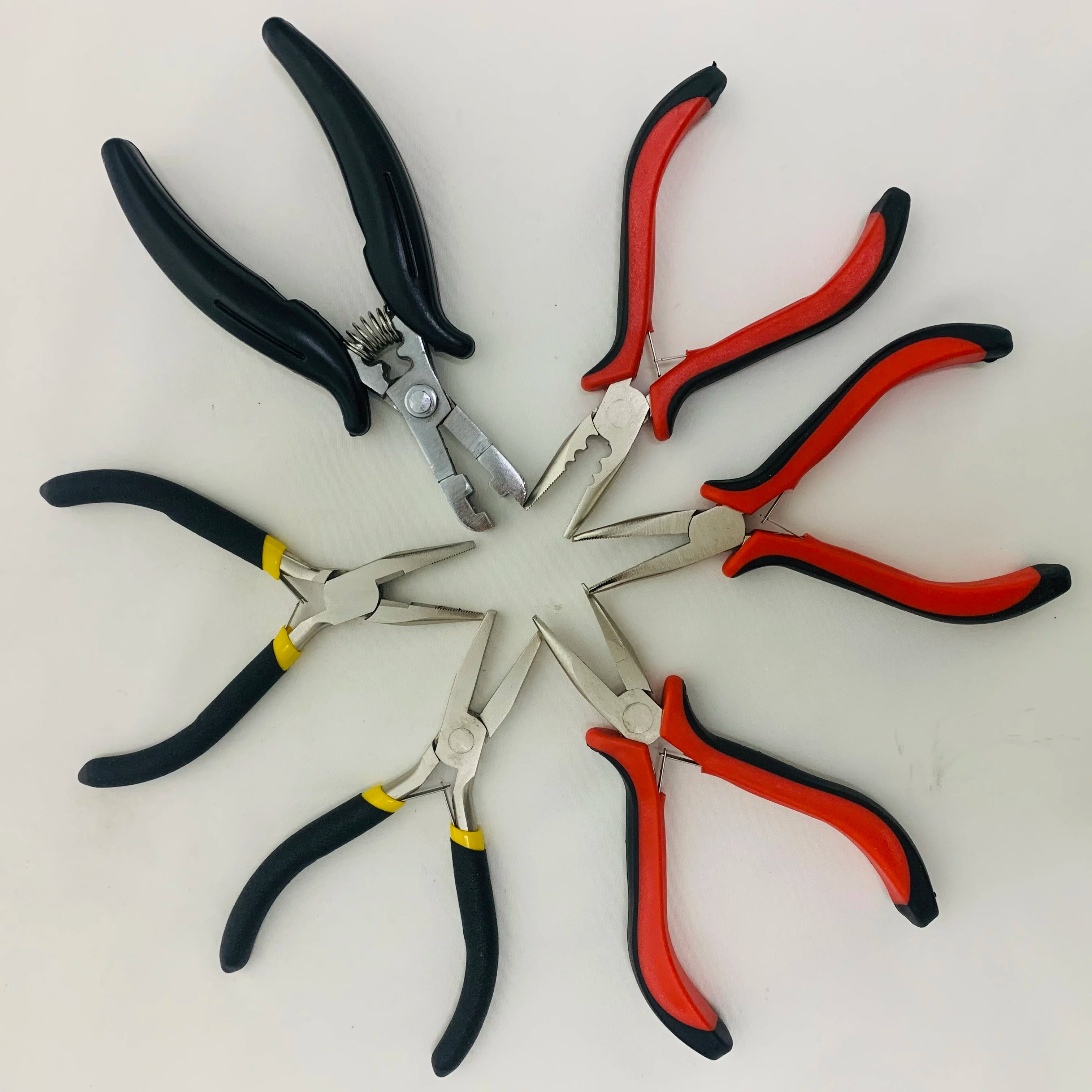 Red Hair Extensions Pliers Multifunctional Micro Beads Remover for I Tip/Nano Beads Hair Extensions Professional Salon Tool
