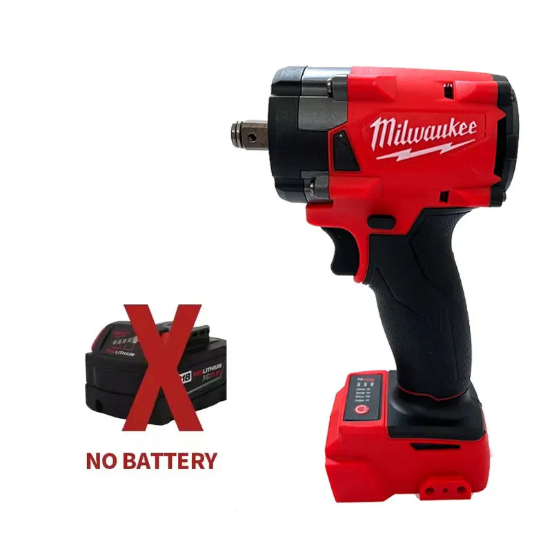 Milwaukee Brushless Cordless 1/2 Electric Wrench Car Truck Repair Screwdriver Impact Drill Rechargable For 18V Battery Tools