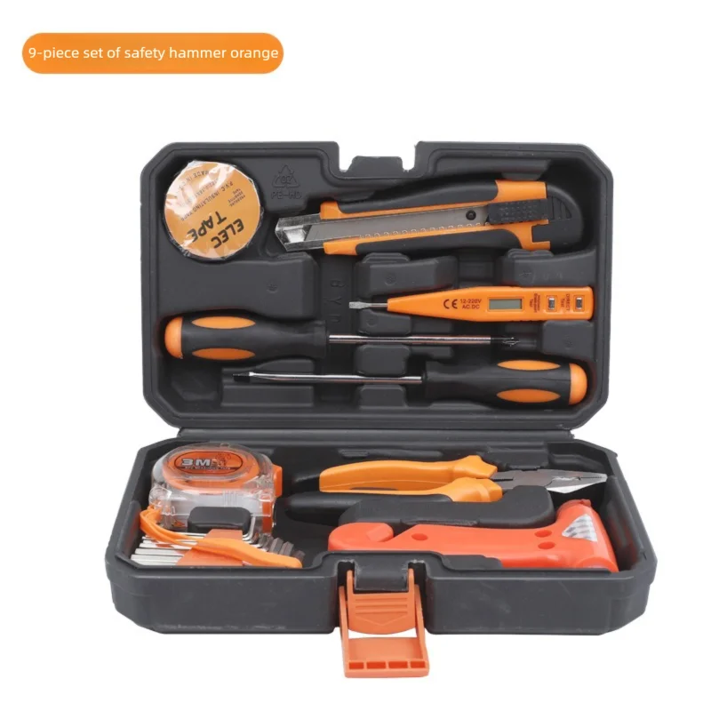 ZTEN New Multi-functional Hardware Toolbox Repair And Installation Hardware Tool Set With Safety Hammer Sheep Horn Hammer