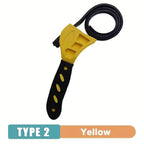 6inch Belt Wrench Oil Filter Puller Strap Spanner Chain Wrench Strap Opener, Adjustable   Disassembly Tool