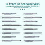 MBM Electric Torque Wrench for Dental Implant Torque Wrench with 16pcs Universal Screwdrivers Contra Angle Implant Tool