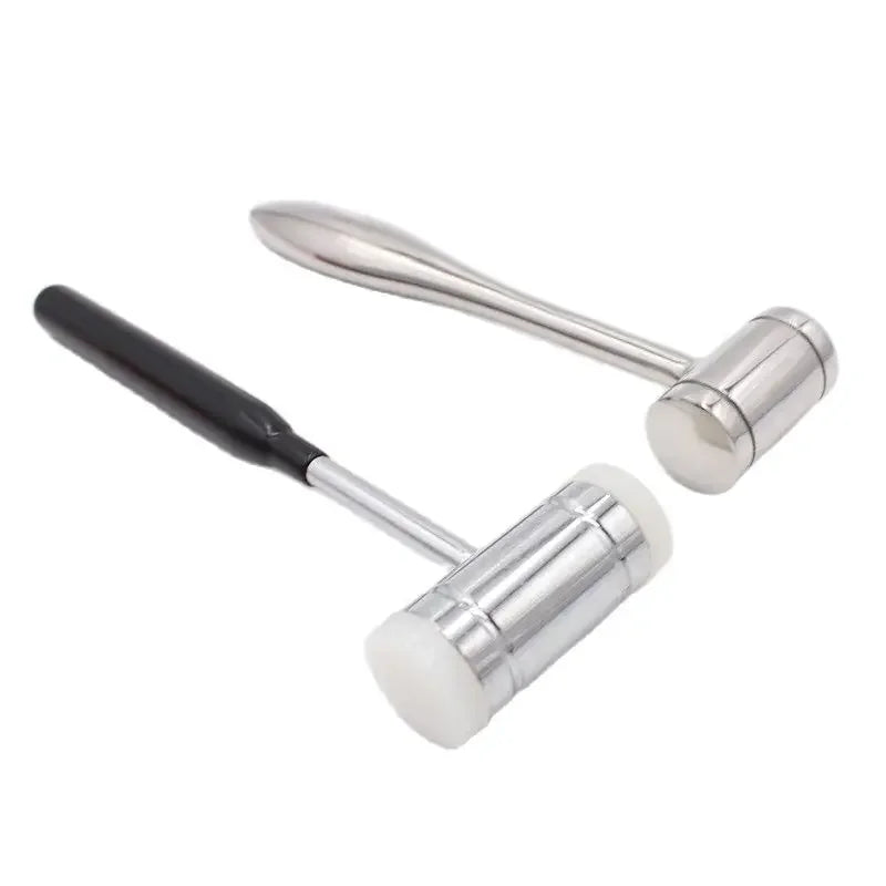 Dental Bone Hammer Double-headed Nylon Stainless Steel Handle Autoclave Teeth Surgical Extraction Tool Dentist Instrument