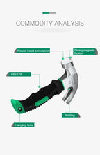 LAOA Mini Claw Hammer 8OZ Nail Hammer Tool Steel Woodworking Striking and Electronic Tools