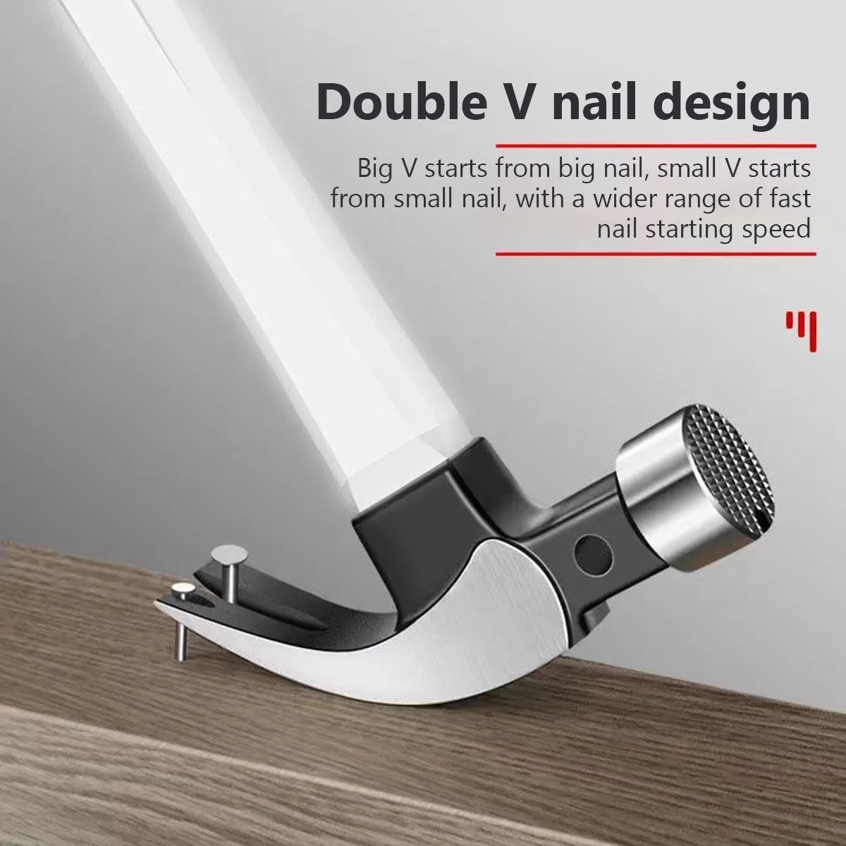 Multifunction Non-slip Shockproof Steel Hammer Hand Tool Magnetic Claw Hammer For Woodworking Automatic Nail Suction Hammer