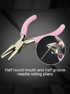 Premium 5-Inch Jewelry Pliers: Expert-Grade Concave Tool for Flawless Wire Loops & DIY Crafts – A Must-Have for Precision Jewelr