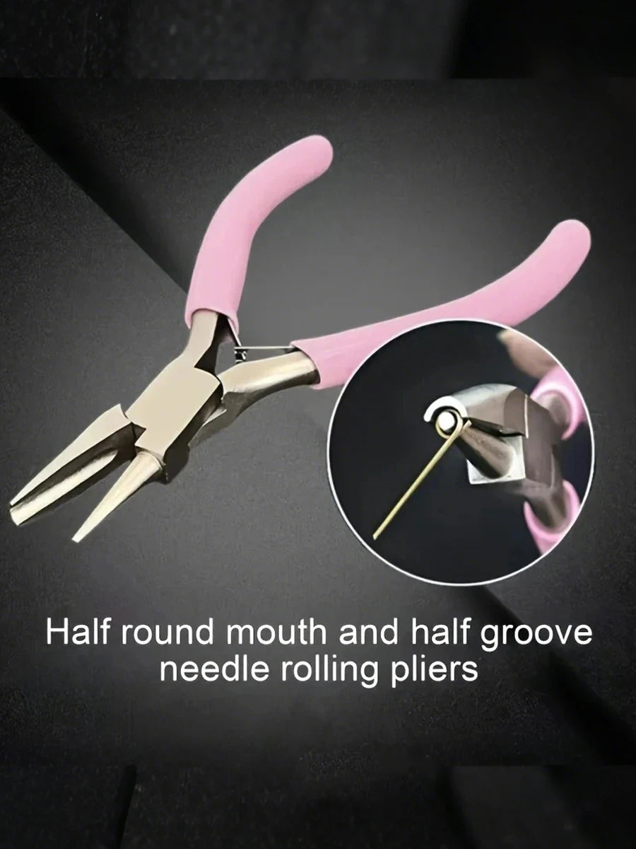 Premium 5-Inch Jewelry Pliers: Expert-Grade Concave Tool for Flawless Wire Loops & DIY Crafts – A Must-Have for Precision Jewelr