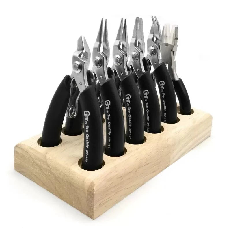 Jewelry Pliers Set, Jewelry Making Tools, Mini Pliers Kit with Wood Pallet, Pliers for Jewelry DIY Crafting Beading