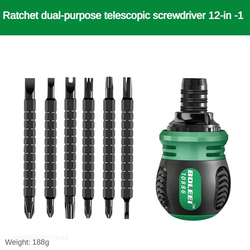Xiaomi High Quality Ratchet Screwdriver Set With Multifunctional Adjustable Inner Cross Shaped Triangular Plum Screw Driver Set