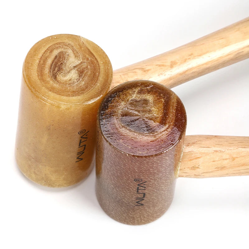 WUTA 100% Rawhide-head Mallet Leather Craft Hammer Stamping Jewelry Leather Worker Craft Tool Good Buffering Capacity 48mm 42mm