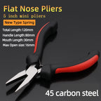 Mini Pliers Diagonal Pliers Wire Round Mouth Bent Long Needle Nose Cutter Handcraft Beading For DIY Small Jewelry Pliers Tools