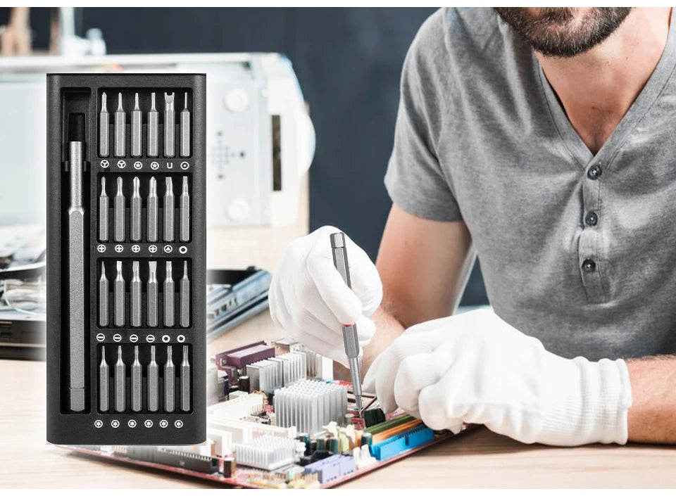 25/63 in 1 Magnetic Precision Screwdriver Set Mini Tools Kit for Mobile Phone PC Repair Professional Hardware with Torx Hex Bits