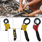 6inch Belt Wrench Oil Filter Puller Strap Spanner Chain Wrench Strap Opener, Adjustable   Disassembly Tool
