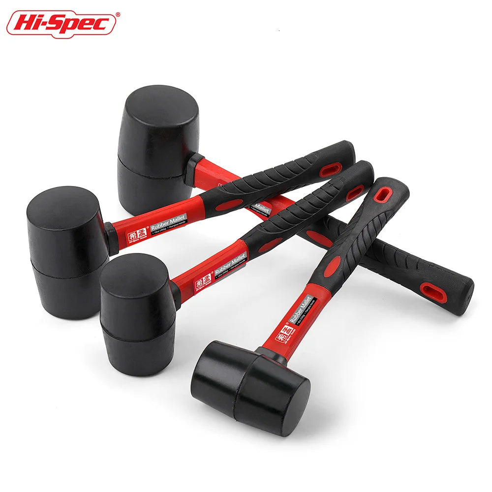 Hi-Spec 1PC Heavy Duty Mallet Rubber Hammer Double Faced Household Mini Hammer Rubber Mallet Hammer Hand Mini Tool 8/12/16/24 Oz