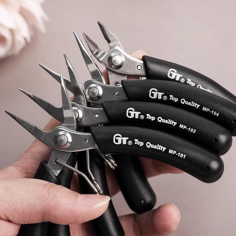 Jewelry Pliers Set, Jewelry Making Tools, Mini Pliers Kit with Wood Pallet, Pliers for Jewelry DIY Crafting Beading