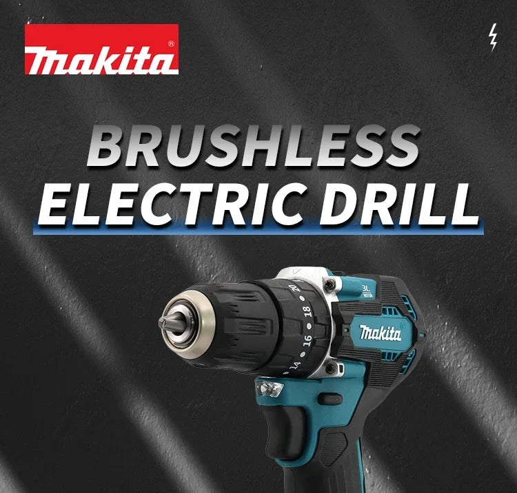 🔋🔋Original Makita DDF487 Cordless Driver Drill Brushless Electric Impact Screwdriver Rechargeable Power Tool 18V With battery