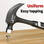 1pc Integrated Claw Hammer, Professional Woodworking Joinery Home Carpentry Hand Hammer, Nail Hammer, Non-Slip Multifunctional H