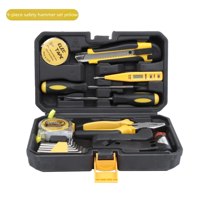 ZTEN New Multi-functional Hardware Toolbox Repair And Installation Hardware Tool Set With Safety Hammer Sheep Horn Hammer
