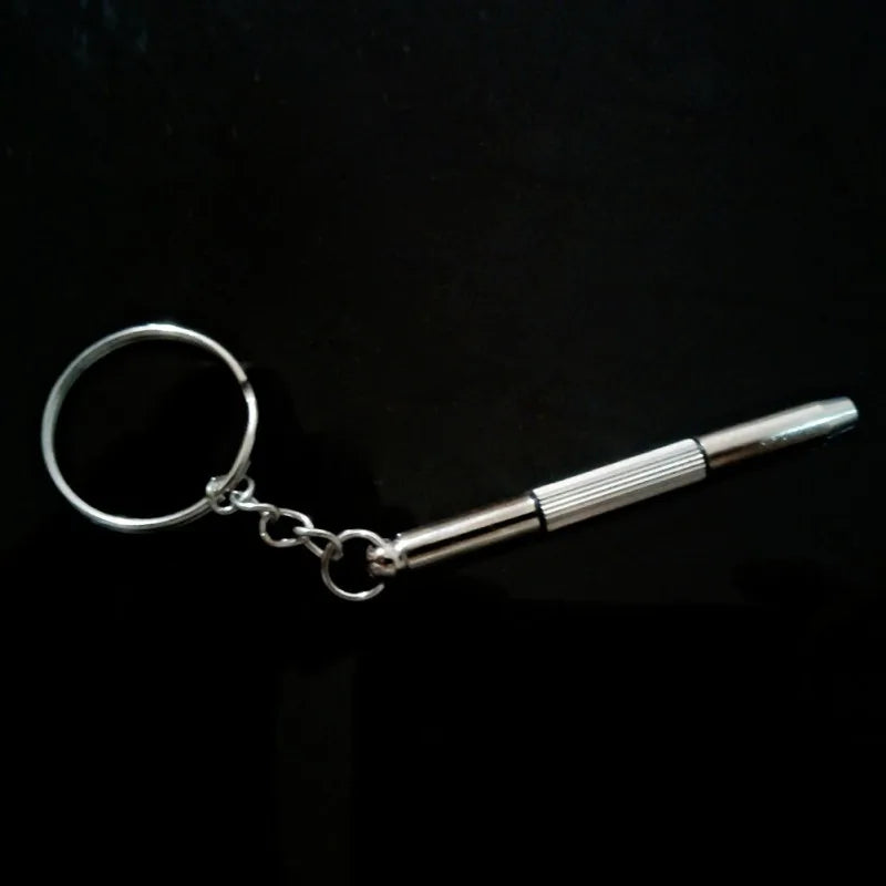 3 In 1 Eyeglass Screwdrivers Repair Kit with Keychain Watch Repair Glasses Screwdriver Recision Screw Driver Tools Accessories