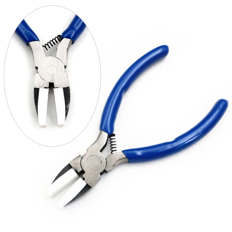 1 Piece Stainless Steel Needle Nose Pliers Jewelry Making Hand Tool Black 12.5cm