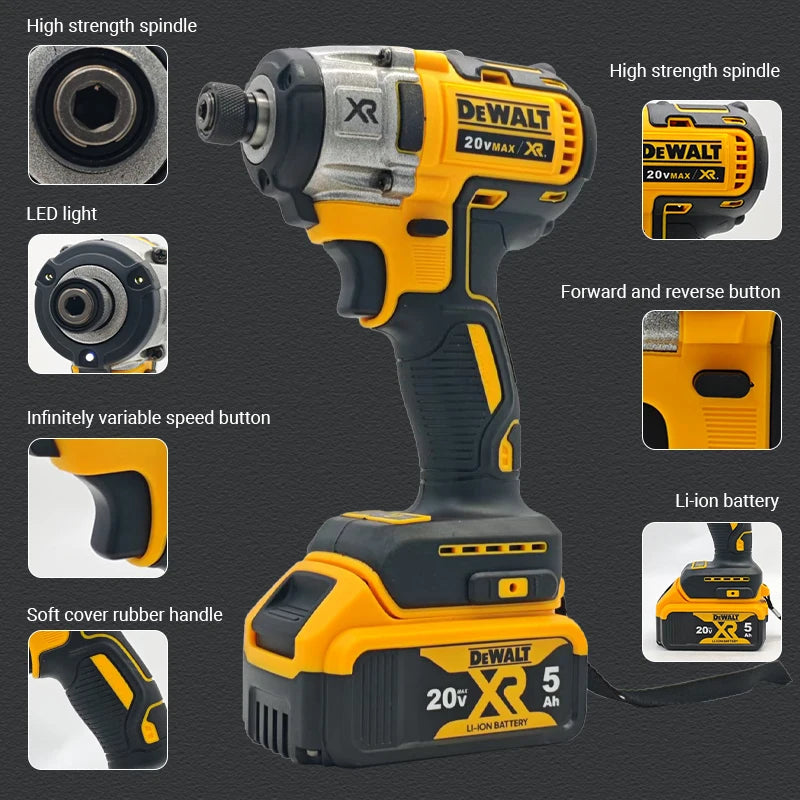 Dewalt DCF887 Brushless Electric Impact Driver Cordless Screwdriver Electric Impact Drill For Dewalt 20V Battery