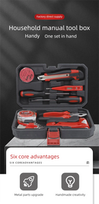 ZTEN New Multi-functional Hardware Toolbox Repair And Installation Hardware Tool Set With Safety Hammer Sheep Horn Hammer