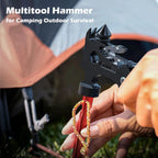 "Portable Multi-Functional Camping Emergency Hammer Tool - Compact, Durable Window Breaker for Outdoor Emergencies, Maintenance,