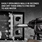 86 hole opener, wire box slotter, electric hammer, square handle, fast square and hard water electrician essential