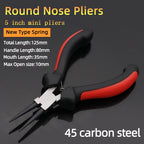 Mini Pliers Diagonal Pliers Wire Round Mouth Bent Long Needle Nose Cutter Handcraft Beading For DIY Small Jewelry Pliers Tools