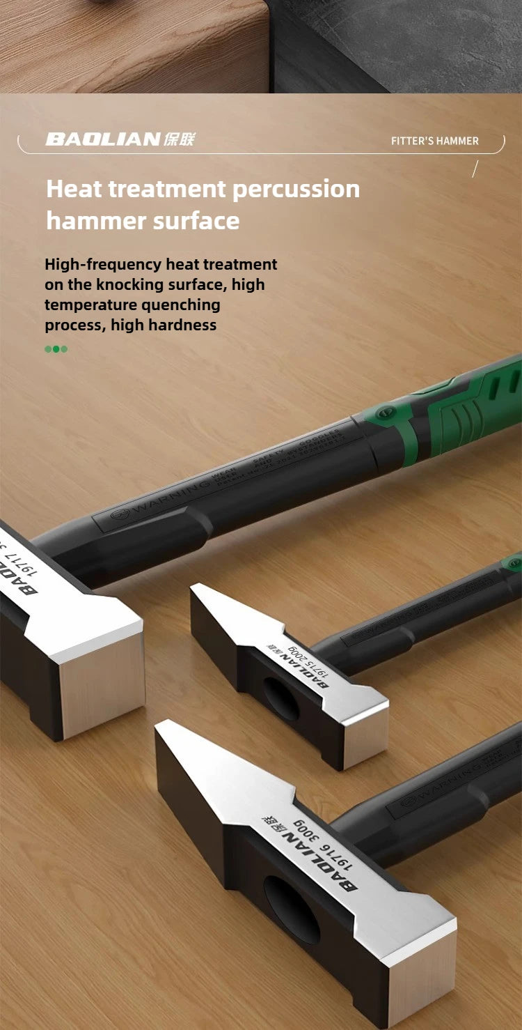 Hardware Tools Building Decoration Flat Head Hammer 200g Plastic Coated Duckbill Hammer 300g Hammer Head 500g Fitter Hammer