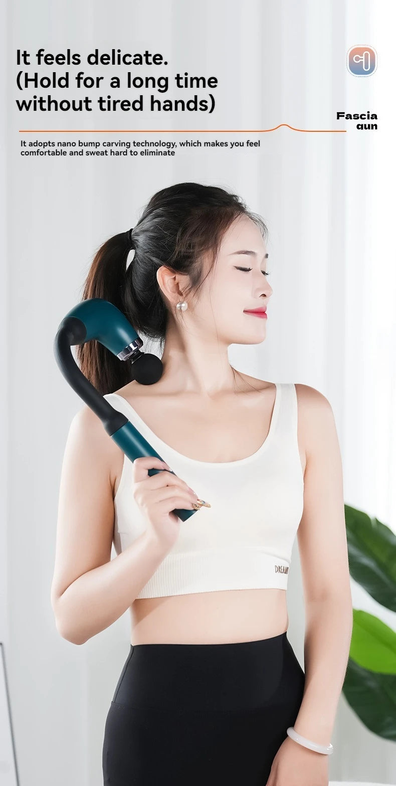 2025 Smart Fascia Gun Electric Massager Massage Hammer Electric Fascia Gun Home Handheld Hammer Back Artifact Christmas Gift