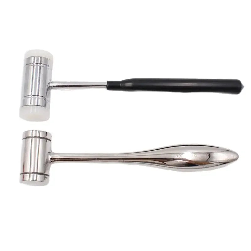 Dental Bone Hammer Double-headed Nylon Stainless Steel Handle Autoclave Teeth Surgical Extraction Tool Dentist Instrument