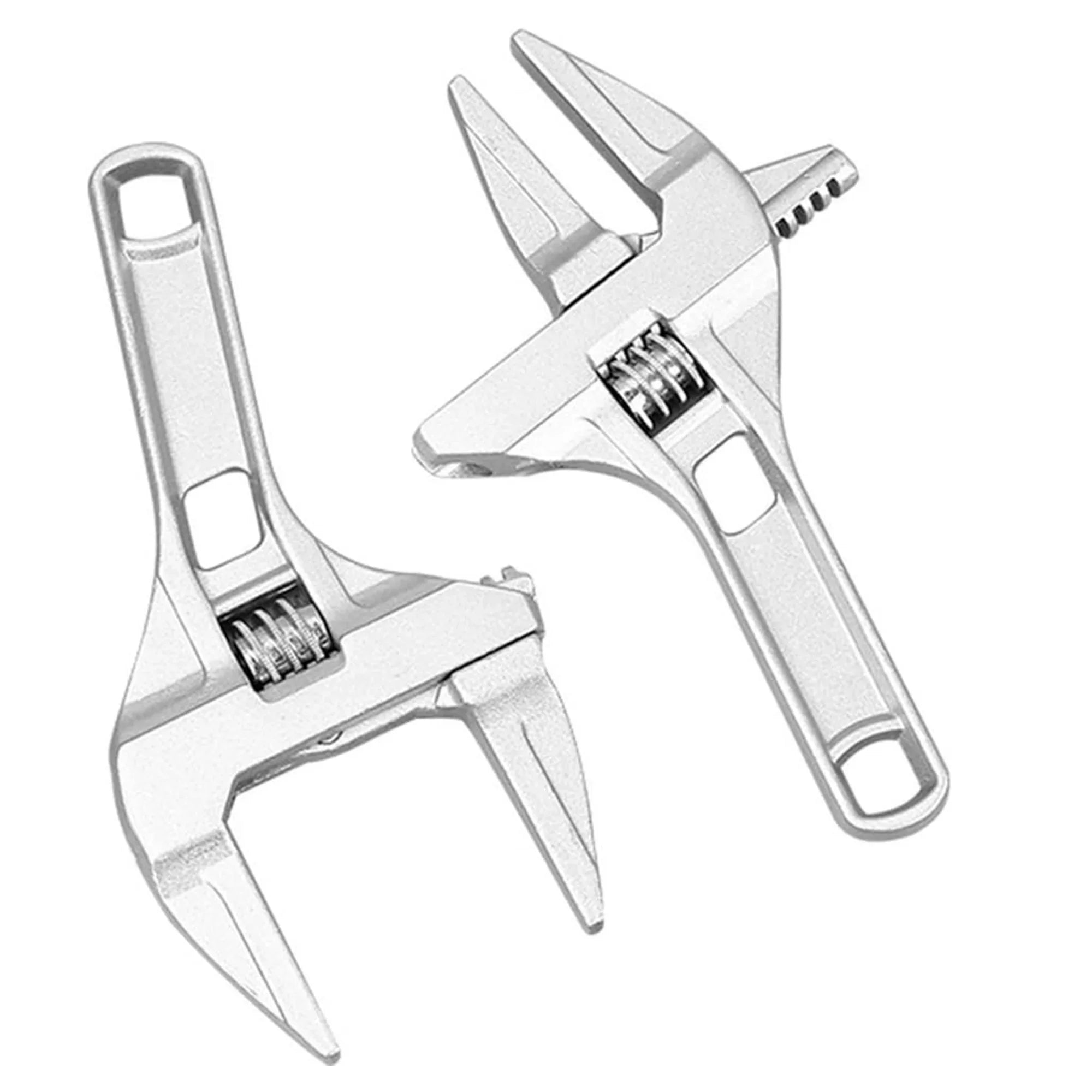 Mini Adjustable Bathroom Adjustable Wrench Strong Clamping Large Open End Multifunctional Aluminum Spanner Bathroom Repair Tool