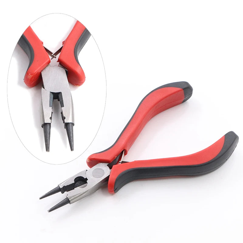 1 Piece Stainless Steel Needle Nose Pliers Jewelry Making Hand Tool Black 12.5cm