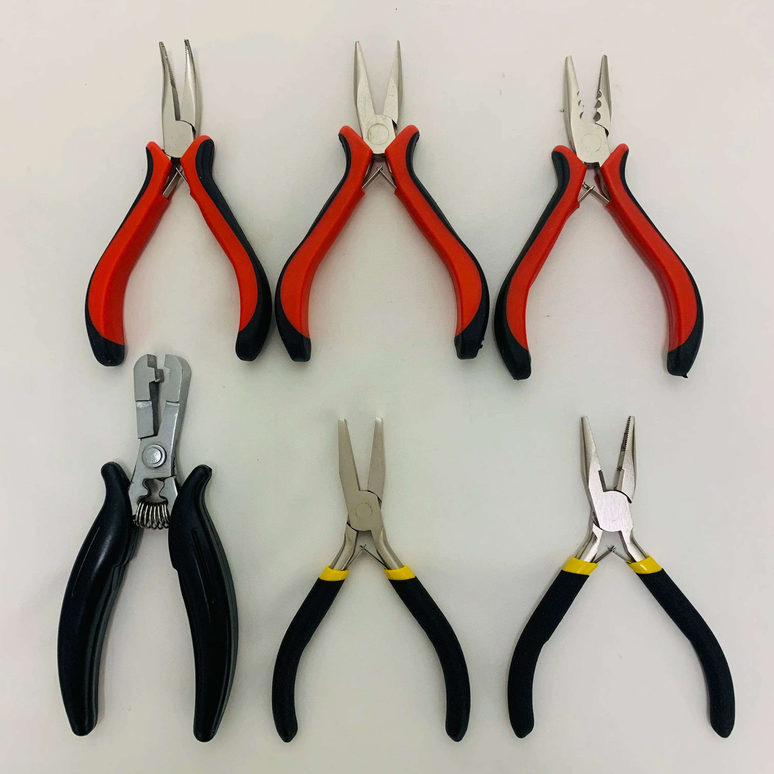 Red Hair Extensions Pliers Multifunctional Micro Beads Remover for I Tip/Nano Beads Hair Extensions Professional Salon Tool