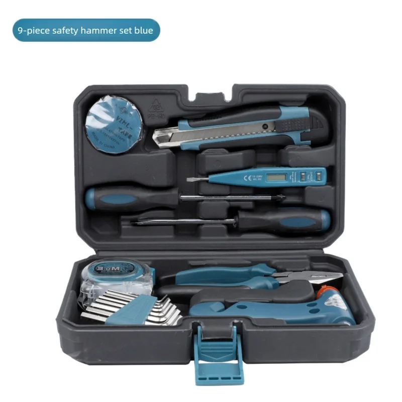 ZTEN New Multi-functional Hardware Toolbox Repair And Installation Hardware Tool Set With Safety Hammer Sheep Horn Hammer