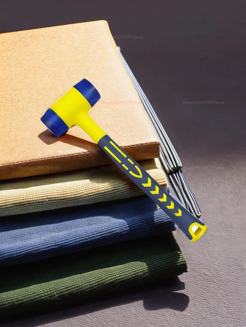 Double Headed Installation Hammer 25-45mm Rubber Handle Detachable Insulated Rubber Mallet for Electrical and Construction Work