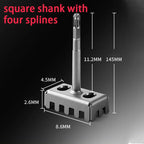 86 hole opener, wire box slotter, electric hammer, square handle, fast square and hard water electrician essential
