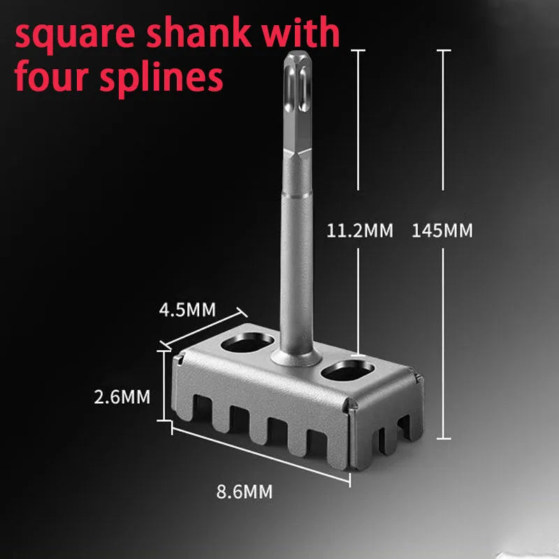 86 hole opener, wire box slotter, electric hammer, square handle, fast square and hard water electrician essential