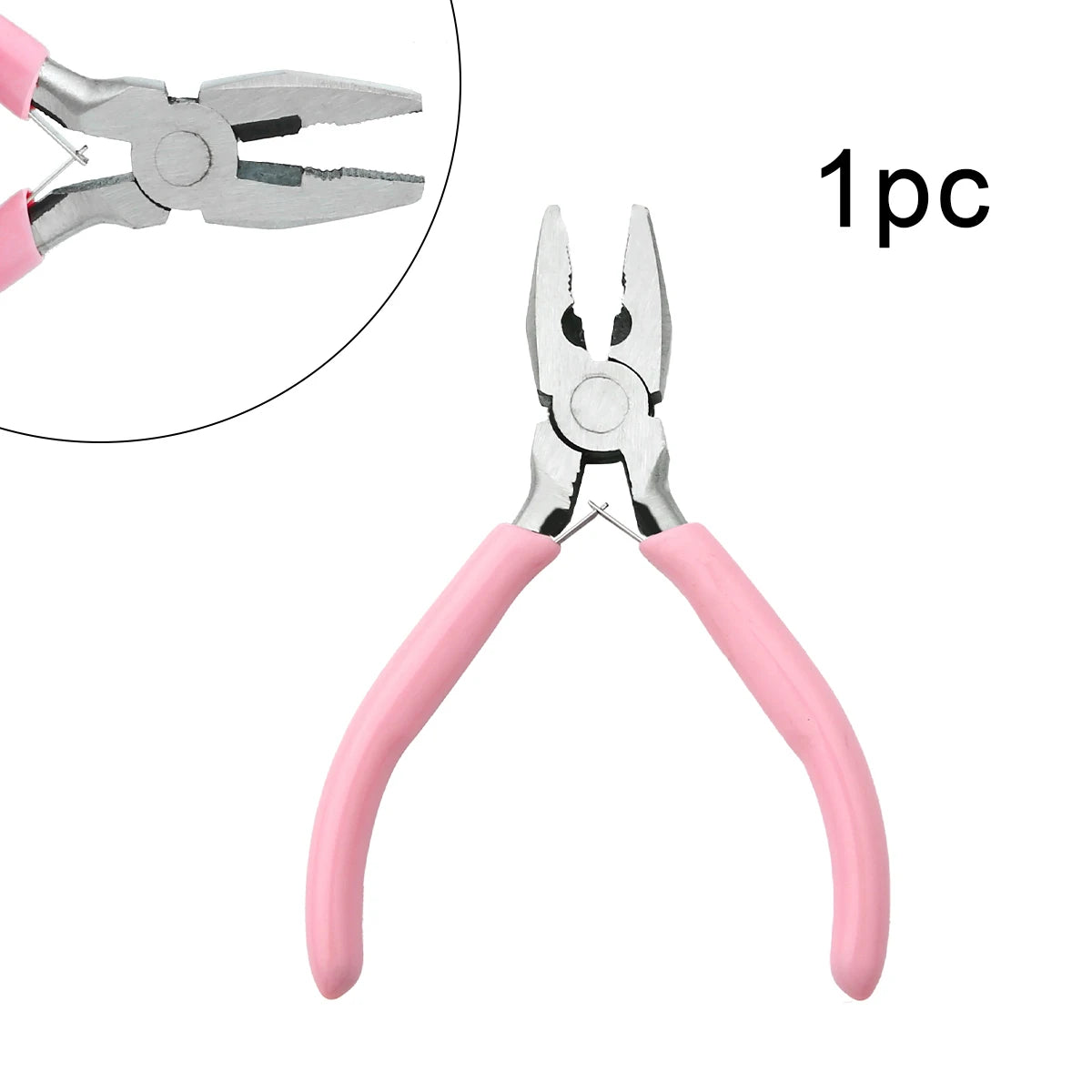 1/5/10pcs Pink Color Handle Anti-slip Splicing and Fixing Jewelry Pliers Tools & Repair Kit, for DIY Jewelery Making